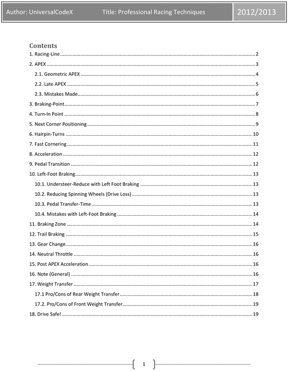 Product picture Racing Education to the Limit (PROFESSIONAL)